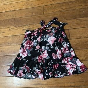 Floral mini skirt